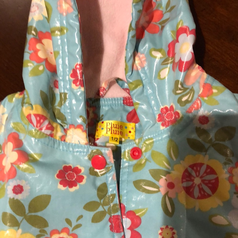 Little girls rain coat